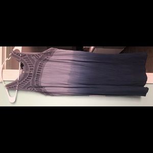 Blue tie-dyed sundress